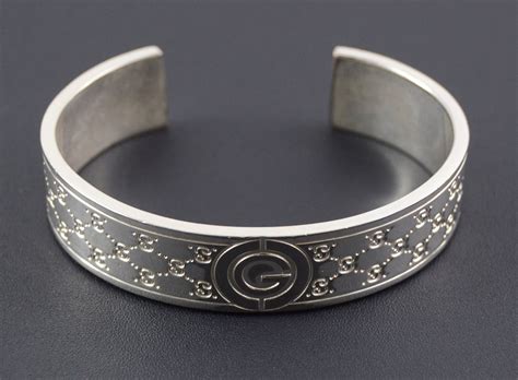 gucci silver cuff bracelet